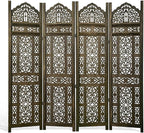 5.75Ft Room Divider Wood Screen, 33Lbs Durable Antiqued Style MDF Carved by Svimi