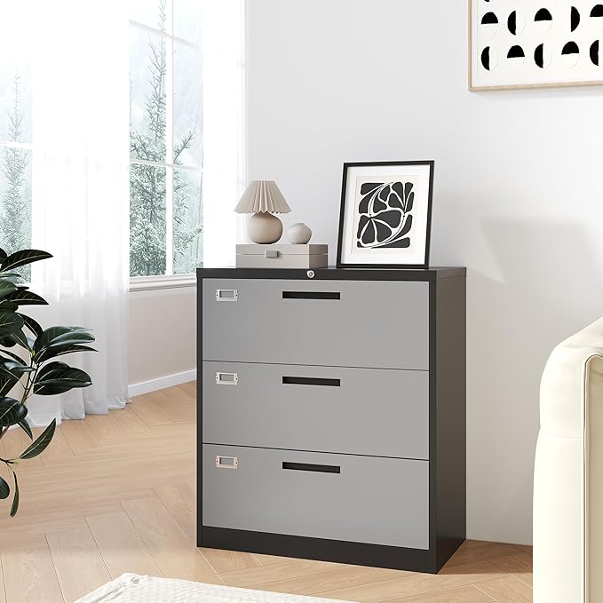 Fesbos 3 Drawer Lateral File Cabinet - Image 8
