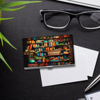 haigof Bookshelf Plant Business Card Holder Business Card Case Metal Business - Image 5