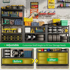 CBCNWR 63''H Garage Storage Shelves, 1800LBS Steel Heavy Duty Storage Shelves - Image 4