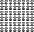 PATIKIL 50 Sets Chicago Screws, M5x6mm Chicago Screws Phillips Binding Post Screw Bolts Leather Rivets Fasteners Connectors Steel for Leather Belt Scrapbook Photo Albums, Black