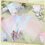 TaoBary 160 Pcs Stationery Paper Set 50 Double Sided Stationery Papers - Image 2