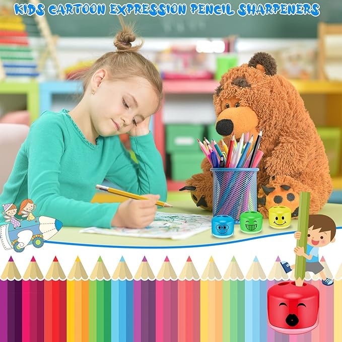 Crtiin 24 Pcs Back to School Pencil Sharpeners - Image 5