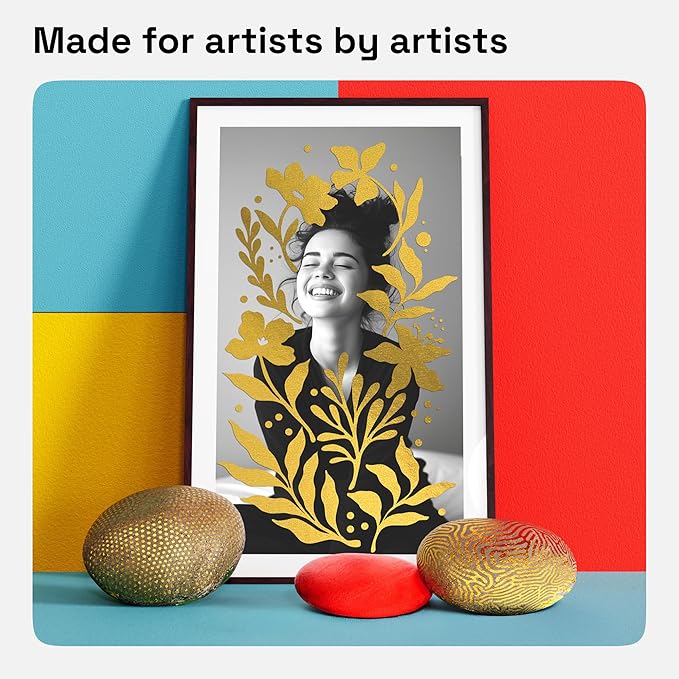 ARTISTRO 5 Gold Acrylic Paint Markers - Image 5