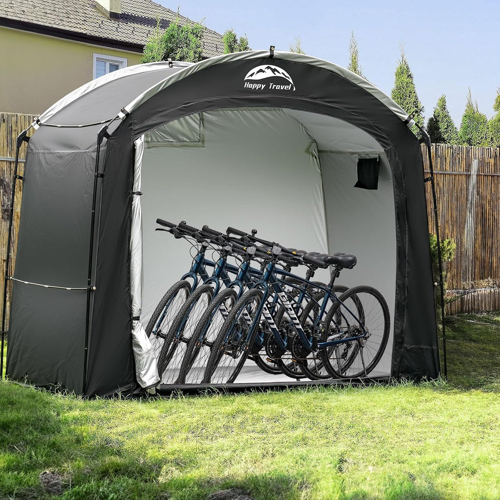 happy travel bike storage shed tent, waterproof portable, view 9