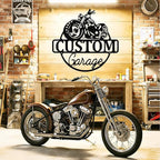 Custom Motorcycle Metal Signs Personalized Biker Name Sign Custom Garage Decor - Image 2