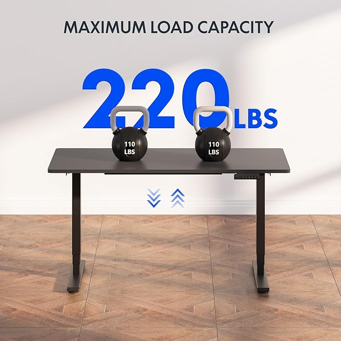 FLEXISPOT E6 3-Stage Dual Motor Electric Standing Desk 55 x 28 Sit Stand Up Desk - Image 7