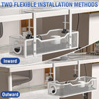 Under Desk Cable Management Tray, GZOKMOG Cord Management - Image 5