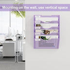 EasyPAG 5 Pocket Mesh Wall File Organizer, Hanging Paper Folder Holder - Image 4