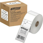 2" x 1.5" Thermal Labels | 4 Rolls | 5280 Labels | fits Zebra, Offnova Thermal by EcothermProducts