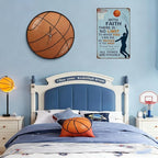 Vintage Christian Basketball Metal Sign – Faith Motivational Wall Art - Image 5