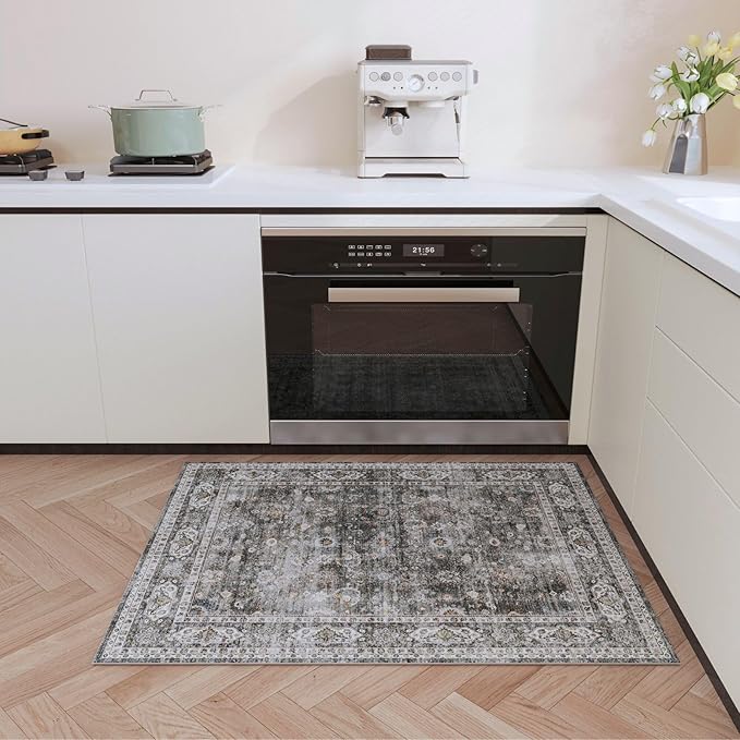 Rugcomf 2x3 Rug Washable Boho Rug Soft Small Area Rug Non-Slip Non-Shedding - Image 6