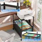 Sbanmao Rolling File Cart, Mobile Hanging File Cabinet - Image 5