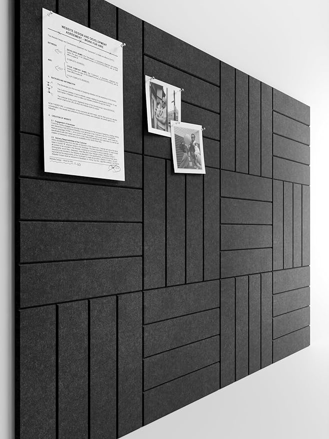 Bumusty Large Cork Board Alternative-47 x35 Felt Bulletin Board Tiles, by Bumusty
