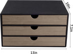 fashion multicolor collocation leather desk organizer file cabinet, close-up detail