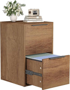 FATIGOS Wooden 2 Drawer File Cabinet, Wood Vertical Filing Cabinet Fits Hanging by FATIGOSstoragecabinet