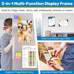 Magnetic Sign Holder 11 x 17 Adhesive Frame 5 Pack, Rigid Plastic Document - Image 2