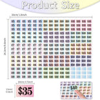 Starboling Garage Sale Stickers, 4050 Pcs 1/2" X 3/4" Yard Sale Price Labels, Rectangle Preprinted Price Labels for Flea Market