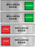 2 Pack Wellness Room Door Signs Do Not Disturb, In Use/Available Slider Sign by Abudada