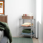 M MZG 750 lbs 3 Tier Shelf Metal Storage Shelves Wire Rack Closet Organizers - Image 5