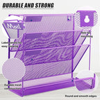 EASEPRES Desk File Organizer Mesh 4-Tier, Hanging Wall Mount Document - Image 3