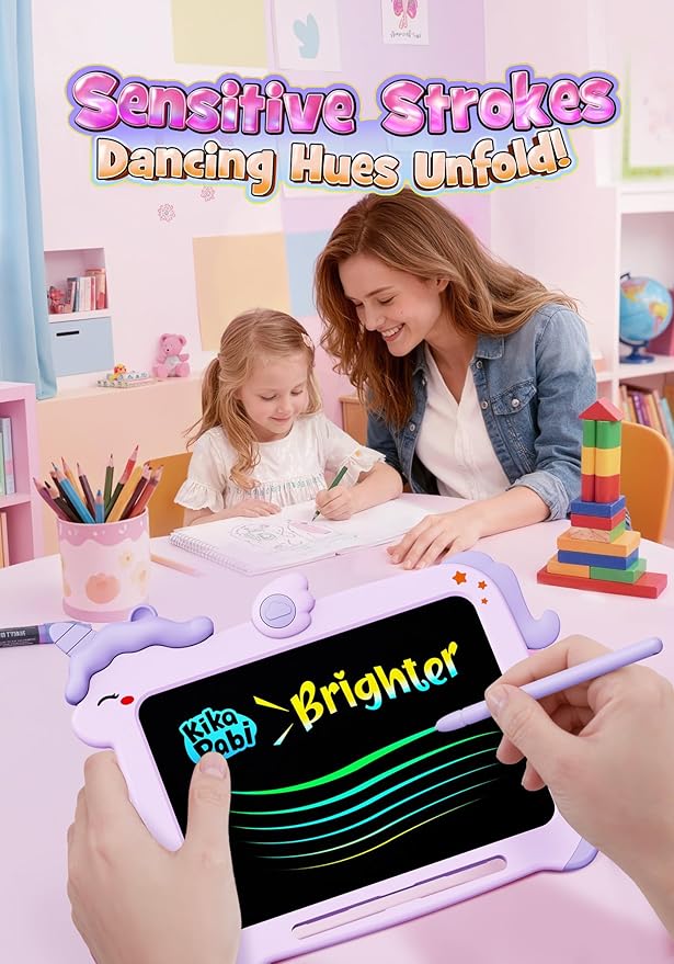Kikapabi LCD Writing Tablet for Kids, Unicorn Toys Gifts for 3 4 5 6 7 Year Old - Image 3