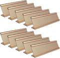 10 Pack 2" x 8" Aluminum Desk Name Plate Holder, Office Name Plate Holder by Unknown
