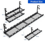 SRJZMLY 31Inch Extendable Under Desk Cable Management Tray Multi-Model Metal - Image 7