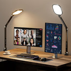 LitONES 2 Packs Led Desk Lamps for Home Office, 1200LM Dimmable Clamp-on