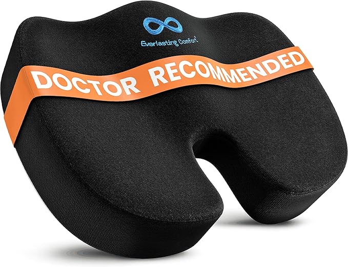 Everlasting Comfort Doctor Recommended Memory Foam Seat Cushion by EverlastingComfort