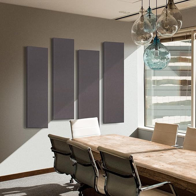 2” Thick Acoustic Panels with Hanging Brackets to the Wall, Mud Grey - Image 4