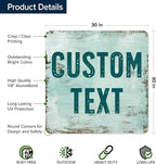 Custom Sign, Custom Street Sign, 11 Font Colors, 13 Font Styles, 4 Hole Options - Image 6