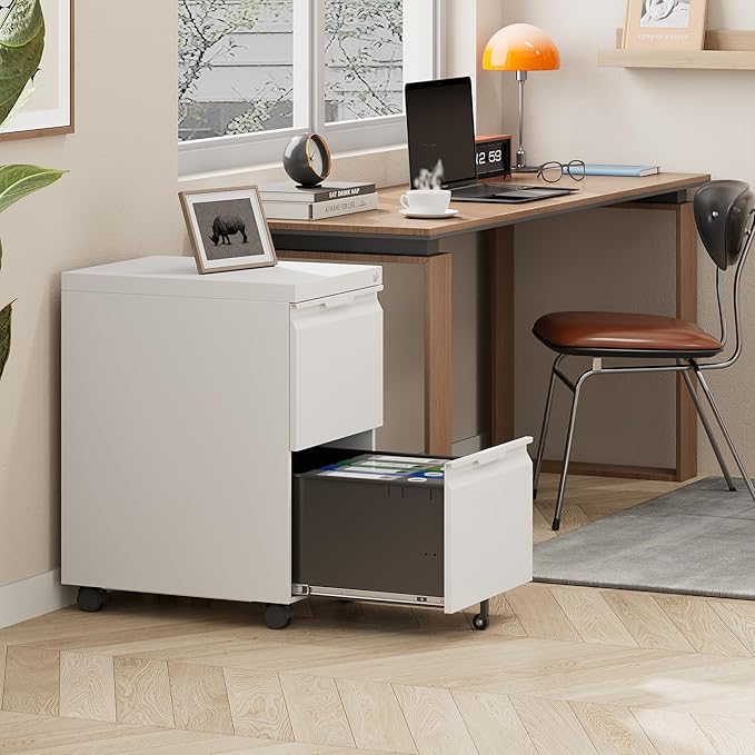 LONGLINK 2 Drawer Mobile File Cabinet - Image 7