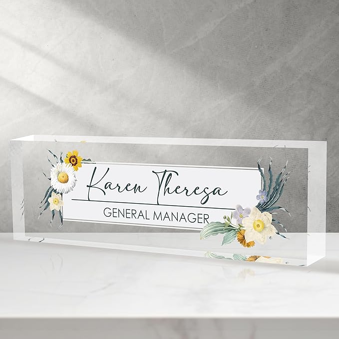 Custom Office Name Plate, Personalized Gifts by Unknown