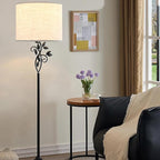 GO&SO Oatmeal Linen Lamp shades Large Drum Linen Lampshade 16" Top x 16" Bottom - Image 7