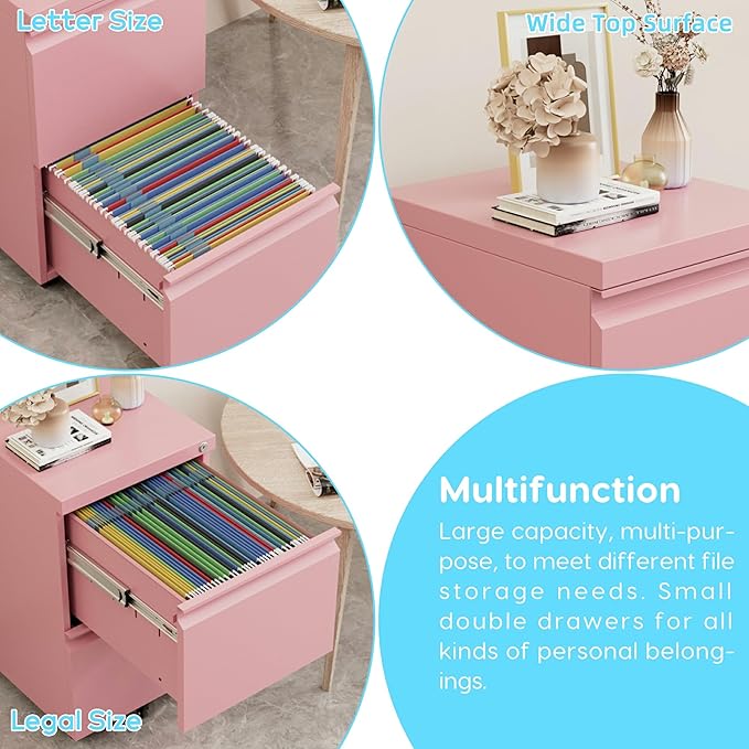 METAN 2 Drawer File Cabinet - Image 8