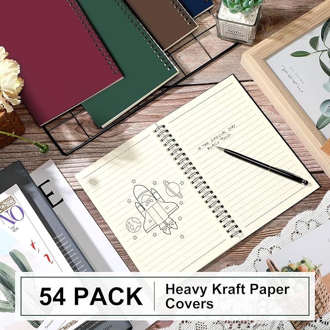 Yahenda Spiral Notebook College Ruled Journals Notebooks Lined 8.3 x 5.5 Inch - Image 2