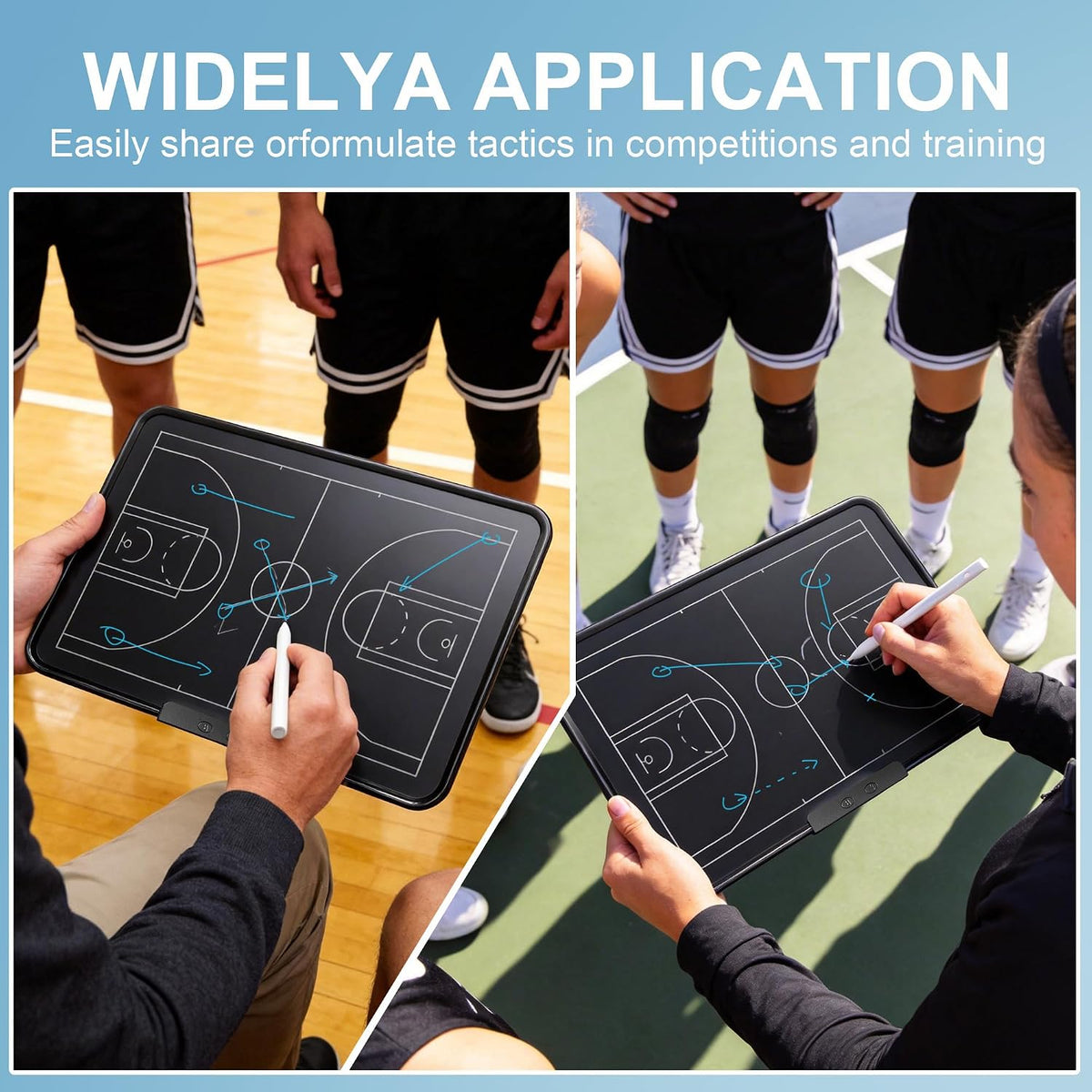16 Inch Electronic Basketball Coaching Board with Double Sided
