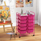 GLACER 10 Drawer Rolling Cart, Storage Cart - Image 8