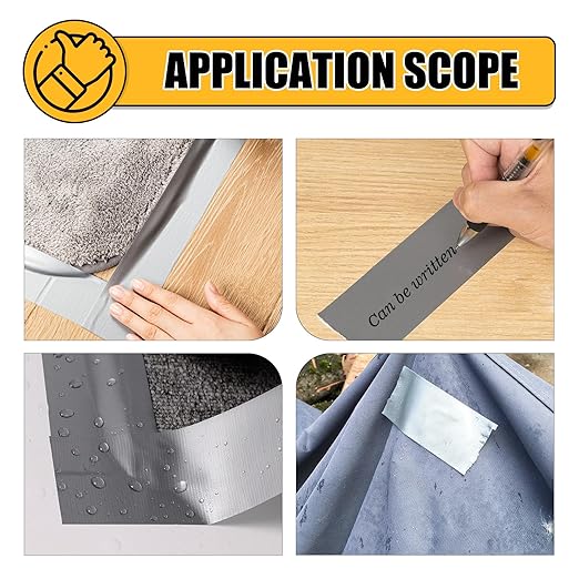 SMTAPESPRO 3 Pack Sliver Duct Tape ， Waterproof Heavy Duty Duct Tape, Strong - Image 5