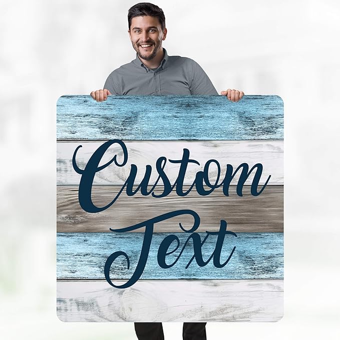 Custom Sign, Custom Street Sign, 11 Font Colors, 13 Font Styles, 4 Hole Options - Image 2