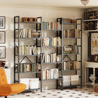 SUPERJARE Triple 5 Tier Bookshelf, Bookcase - Image 6