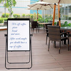 40"x28" U Stand Double Sided Magnetic Dry Erase Board Easel Stand, Homeschool & - Image 5