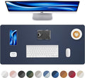 Leather Desk Pad Protector, Mouse Pad, Office Mat, Non-Slip PU Leather Blotter by AFIING