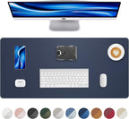 Leather Desk Pad Protector, Mouse Pad, Office Mat, Non-Slip PU Leather Blotter by AFIING