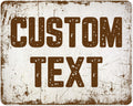 Custom Sign, Custom Street Sign, 11 Font Colors, 13 Font Styles, 4 Hole Options