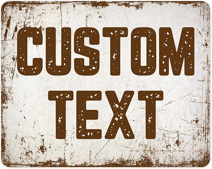 Custom Sign, Custom Street Sign, 11 Font Colors, 13 Font Styles, 4 Hole Options by MySignCenter