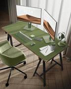 YSAGi Leather Desk Protector, Office Mat, Large Mouse Mat, Non-Slip PU Leather - Image 2