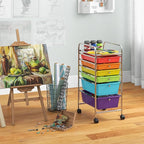 Giantex 6 Storage Drawer Cart Rolling Organizer Cart - Image 5