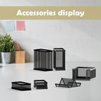 SUPEASY Pen Holder for Desk, 6 Piece Mesh Desk Organizer set for Office - Image 2